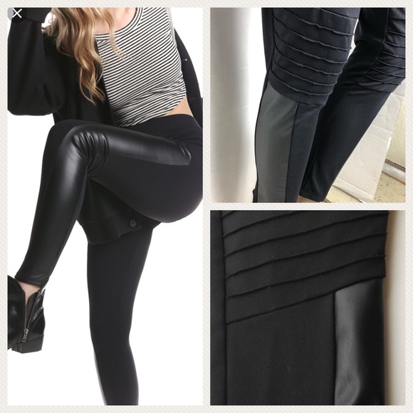 rune glynn faux leather leggings